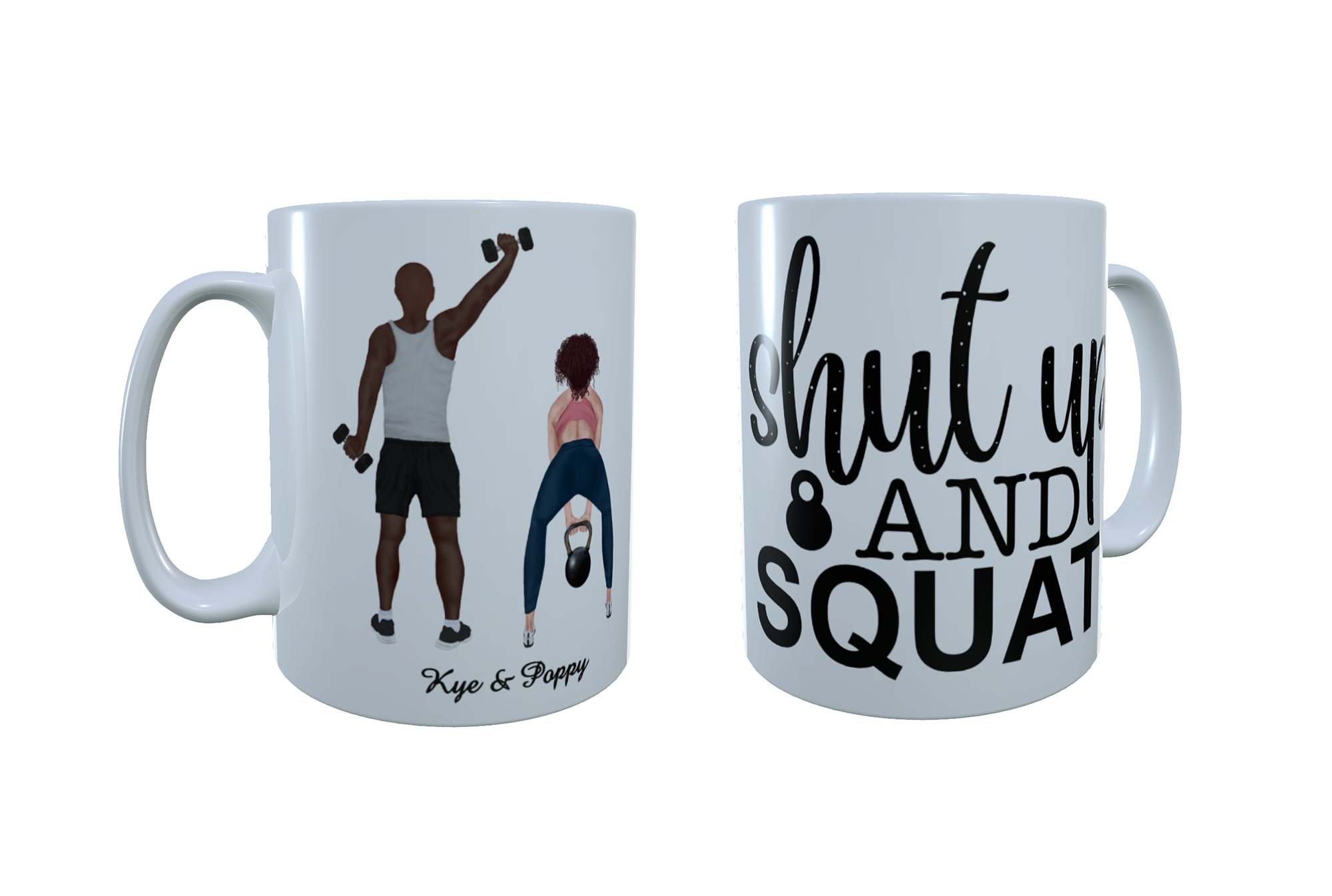 Best Friends Mug, Gym Friends Custom Mug, Personalised Mug